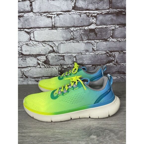 Cole Haan Zero Grand 212850 Journey Blue Yellow Synthetic Shoes Women 7.5M US/38 - Picture 1 of 16